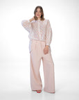 CAMICIA VIVIAN POIS PANNA ROSSO