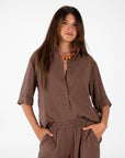 CAMICIA HAZEL NOCE