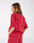 CAMICIA HAZEL ROSSO