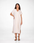 ABITO IN TWILL MARGHE BIANCO
