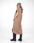 ABITO IN TWILL MARGHE FANGO
