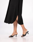 ABITO IN TWILL MARGHE NERO