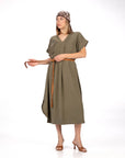 ABITO IN TWILL MARGHE VERDE
