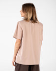 T-SHIRT CON SPALLINE KAFKA BEIGE