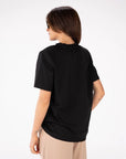 T-SHIRT CON SPALLINE KAFKA NERO