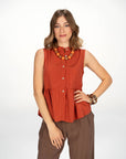 TOP CAMICIA MAYA GRONDAIA