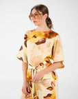 BLUSA FLOWER CHLOE GIALLO CREMA