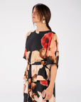 BLUSA FLOWER CHLOE NERO