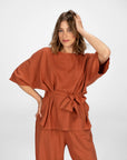 BLUSA CHLOE BRICK