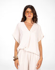 SET IN TWILL MARGHE BIANCO