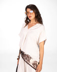 SET IN TWILL MARGHE BIANCO