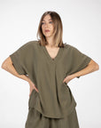 SET IN TWILL MARGHE VERDE