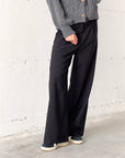 OVERSIZED DAMIAN TROUSERS NERO
