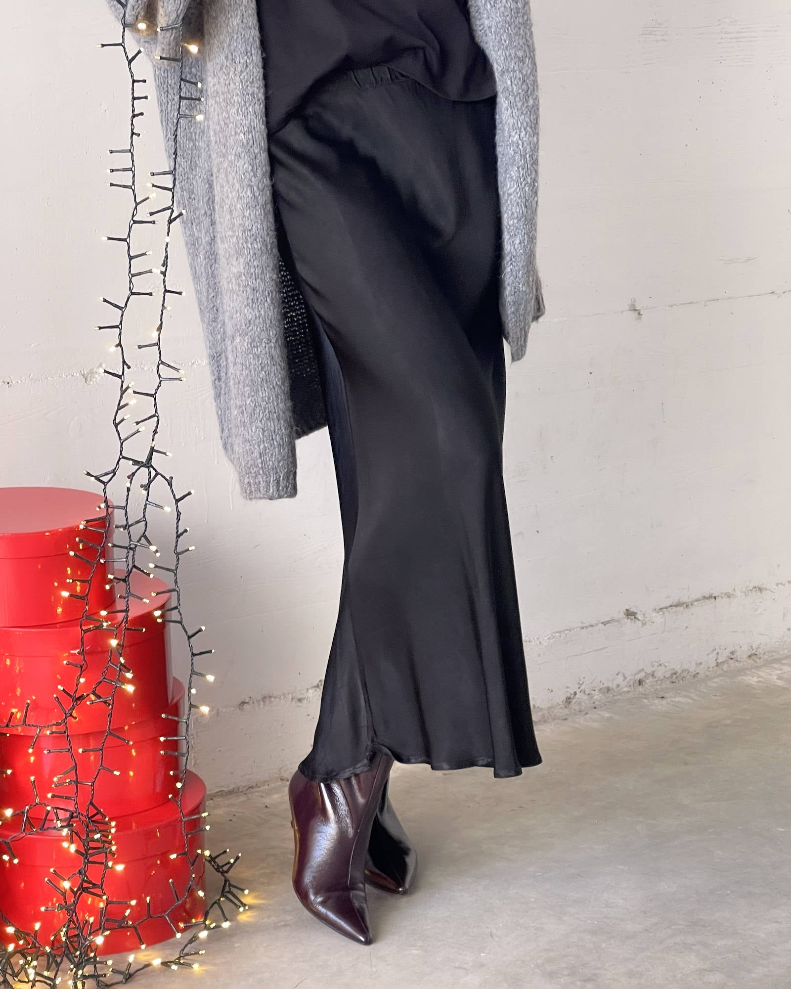 GONNA ADELE SATIN NERO
