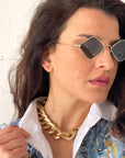 COLLANA A CATENA GRANDE PITONATA ORO