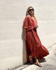 LONG DRESS DAFNE BRUCIATO