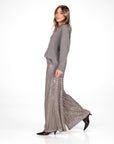 PANTA PALAZZO PAILLETTES JOSIE ARGENTO