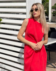 ABITO NATALIE ROSSO
