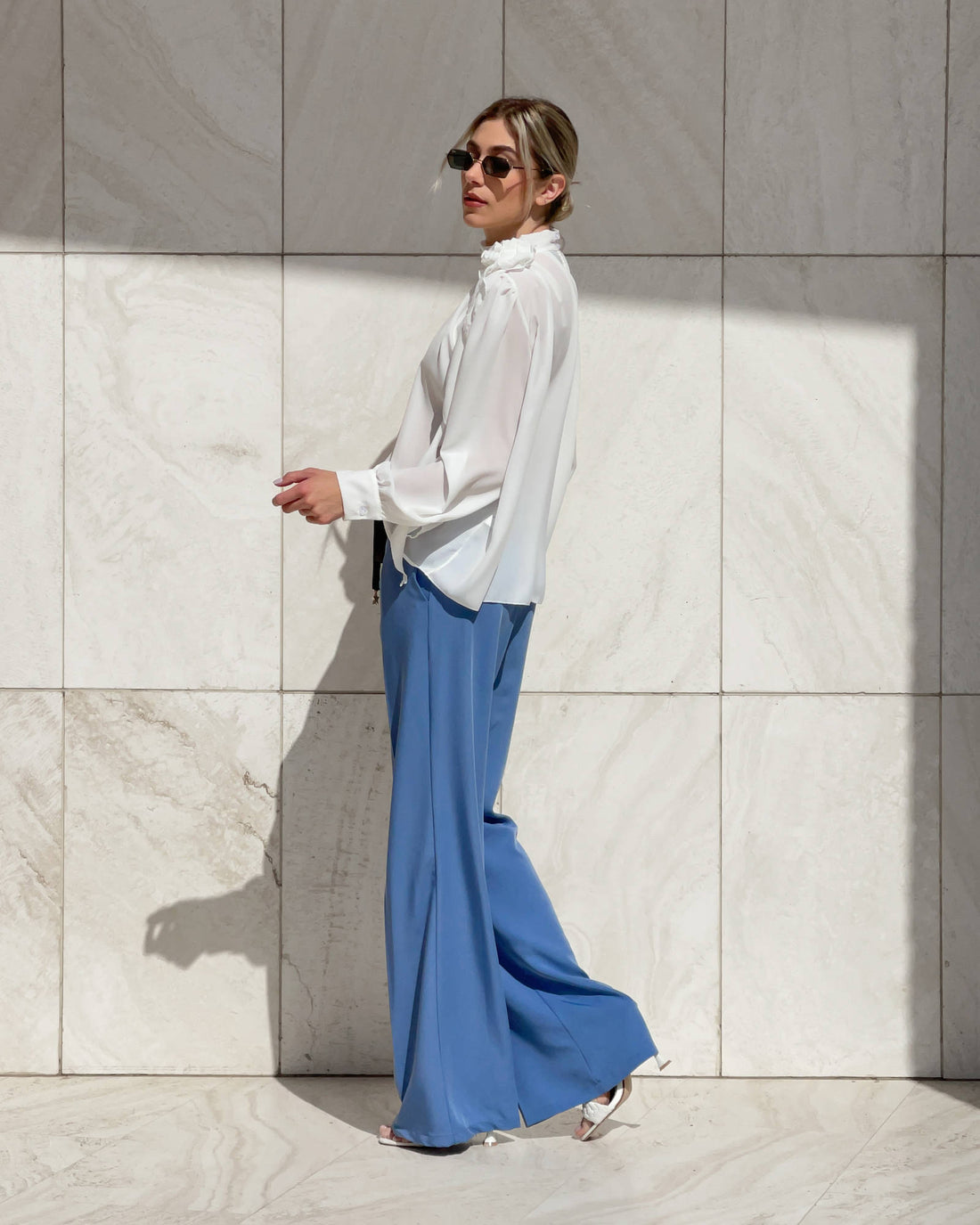 BLUSA IN GEORGETTE EUDORA PANNA