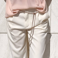 COLLANA LACCIO STRASS ORO ROSA