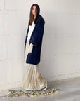 MAXI CARDIGAN COMFY BLU NAVY