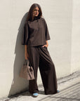 PANTALONE PALAZZO MOLINA CHOCO
