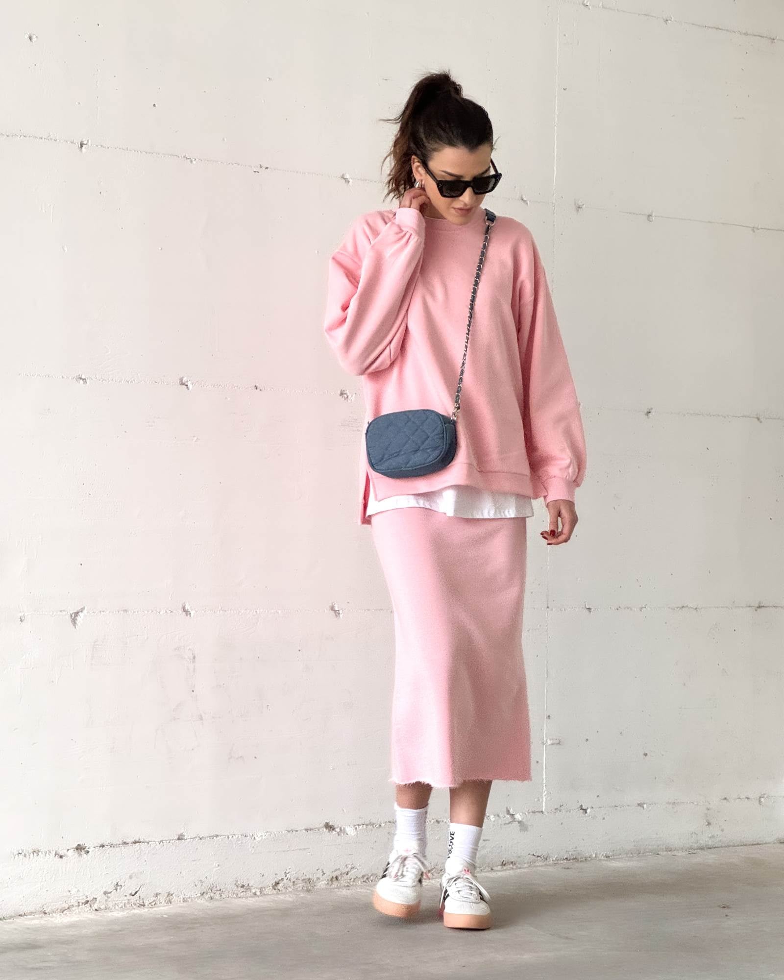 GONNA IN FELPA GINNY PINK