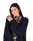 MAXI CARDIGAN COMFY BLU NAVY