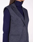 GILET MORGAN BLU