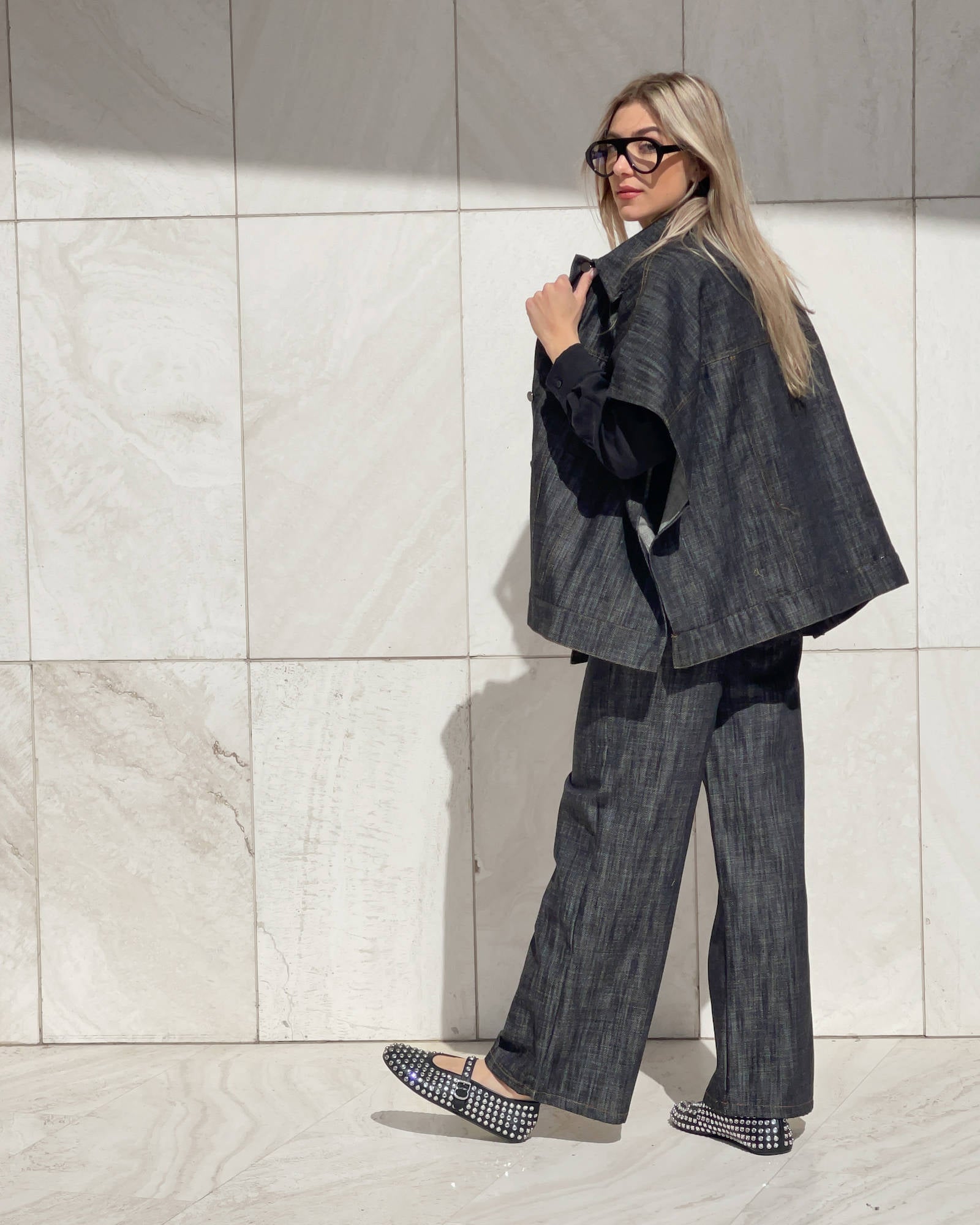 CAMICIA KIMONO FRANKLIN NERO