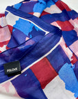 FOULARD EVORA IN SETA BLU