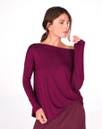 TSHIRT MANICA LUNGA KARLA BORDEAUX