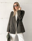 OVERSIZED DAMIAN BLAZER ARMY