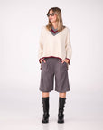 PULL ELIZA CALCE VINO GRIGIO