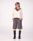 PULL ELIZA CALCE VINO GRIGIO
