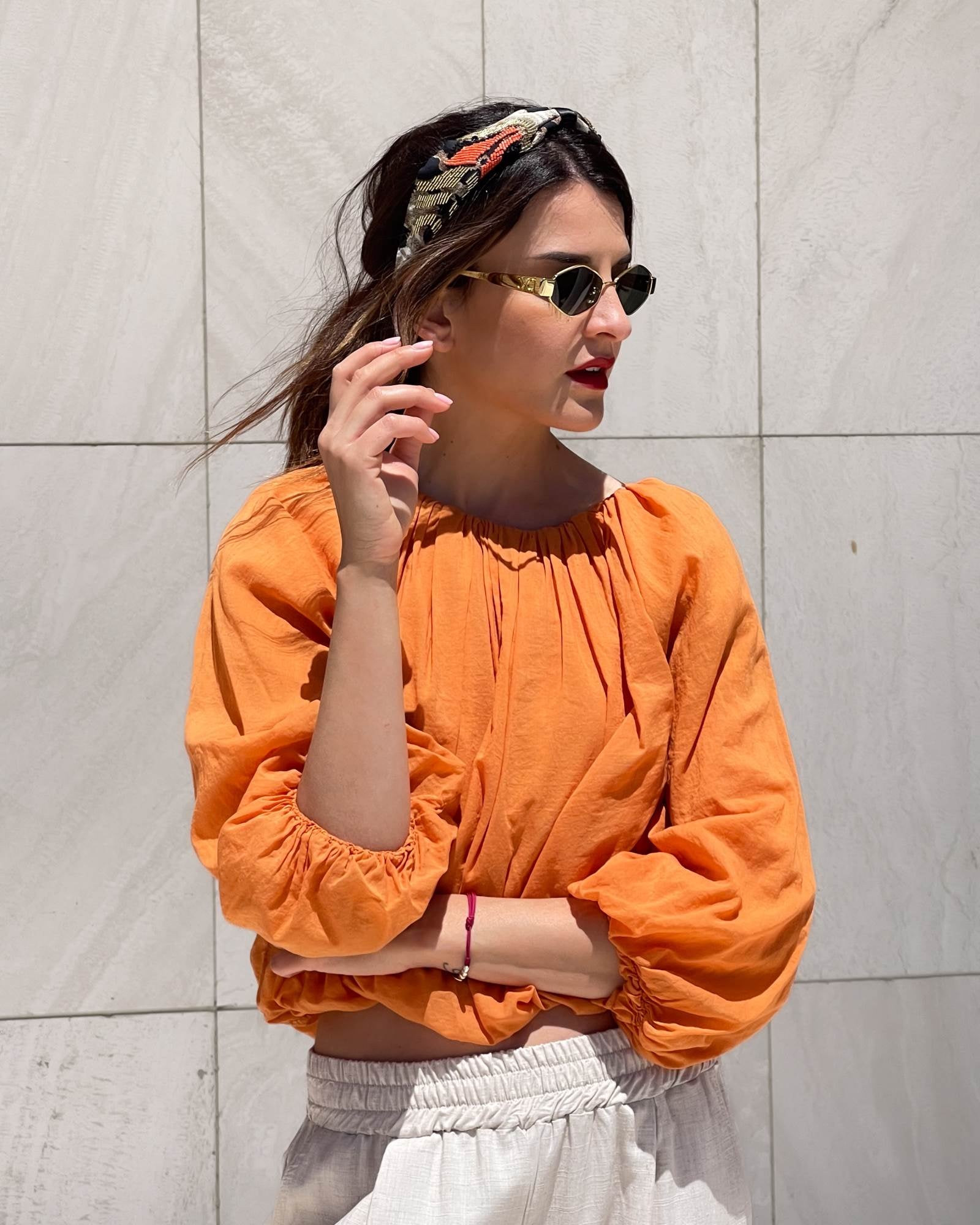 BLUSA GISELLE PAPAYA