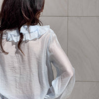 BLUSA ROUCHES OPHELIA NUVOLA