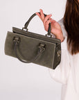 BORSA IN PELLE CELINA OLIVA