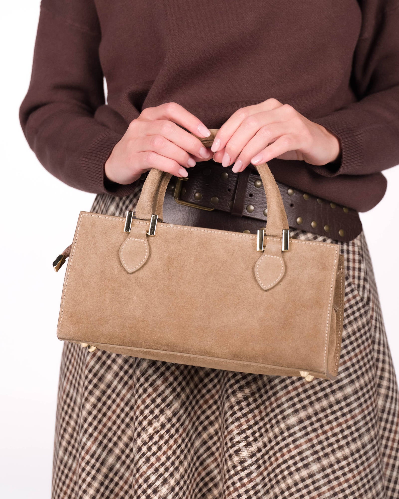 BORSA IN PELLE CELINA TAUPE