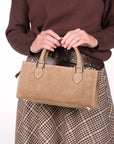 BORSA IN PELLE CELINA TAUPE