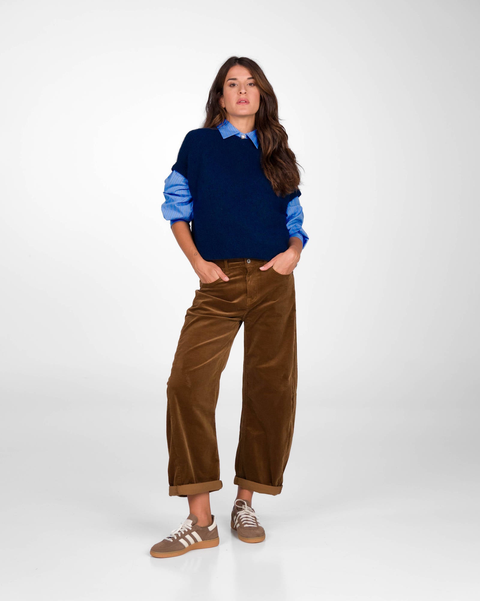 MAGLIA SENZA MANICHE ALICE BLU NAVY
