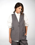 GILET HENRI GRIGIO