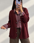 CARDIGAN ASTORIA BORDEAUX