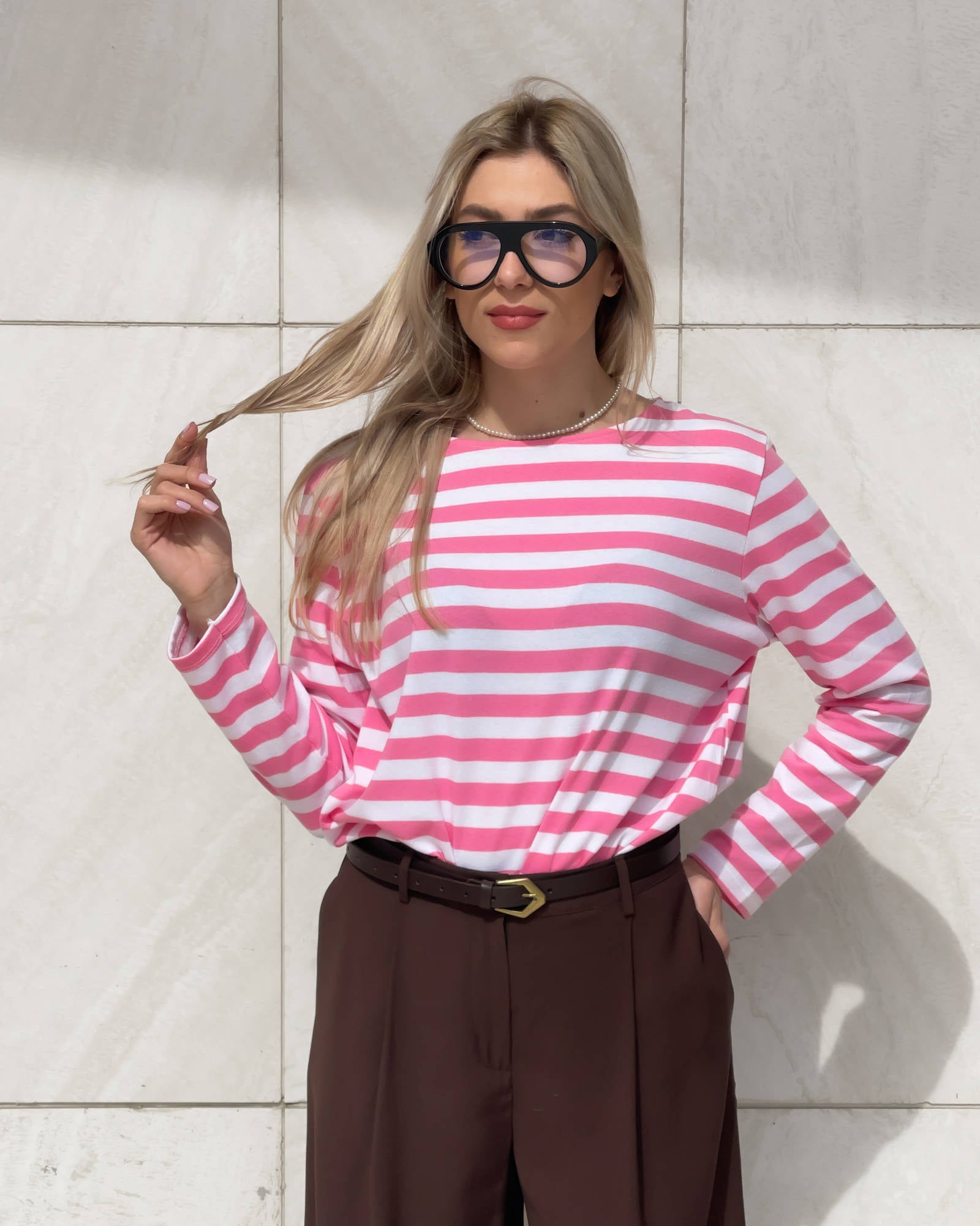 T-SHIRT BINARIO ROSA