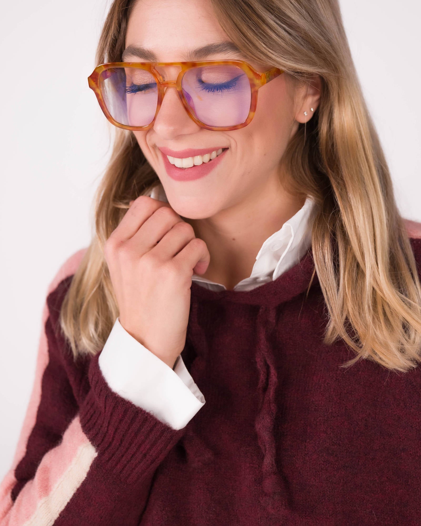 PULL TABATA VINO ROSA BEIGE