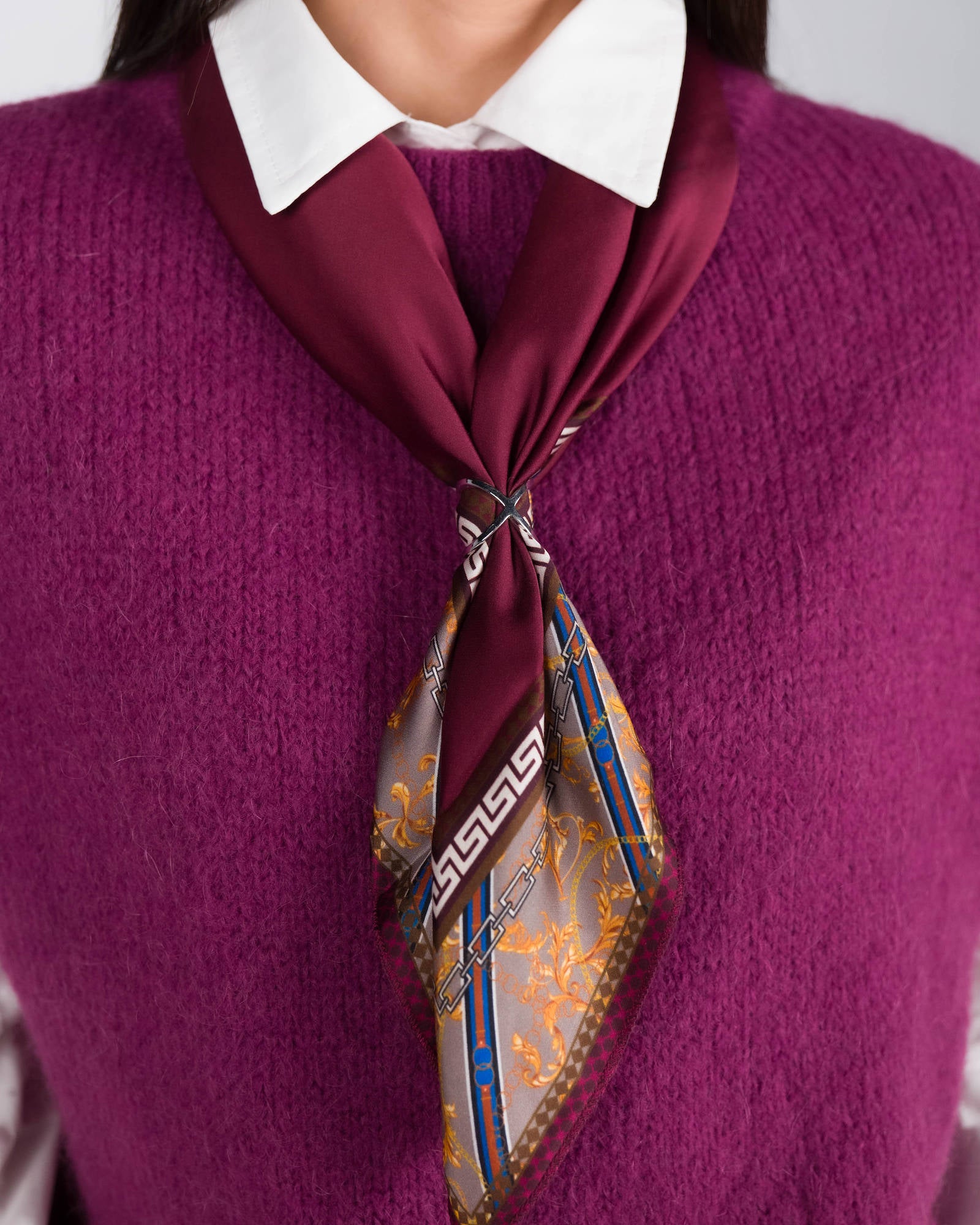 FERMA FOULARD LOVEN ARGENTO