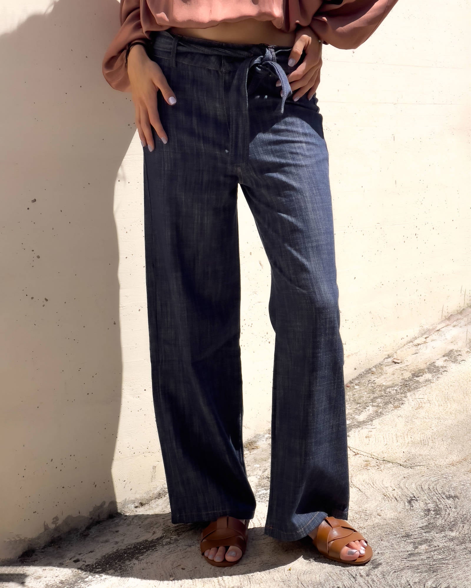 PANTALONE DENIM FRANKLIN BLU
