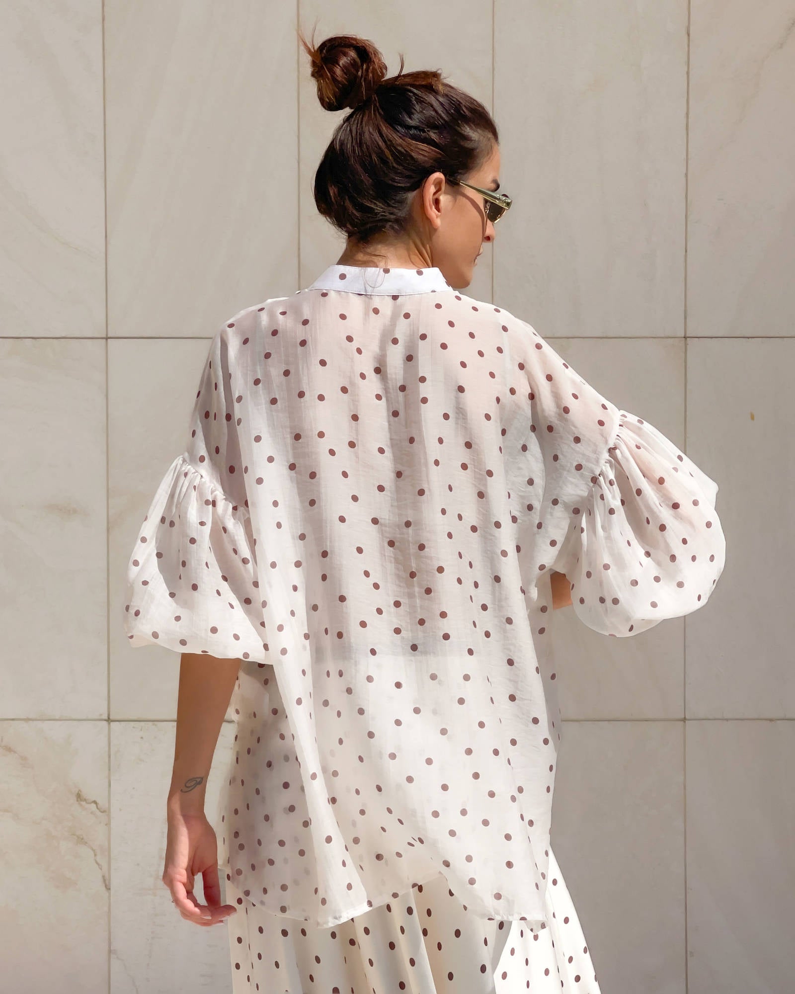 CAMICIA VIVIAN POIS PANNA