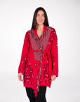 KABAN PAISLEY ROSSO