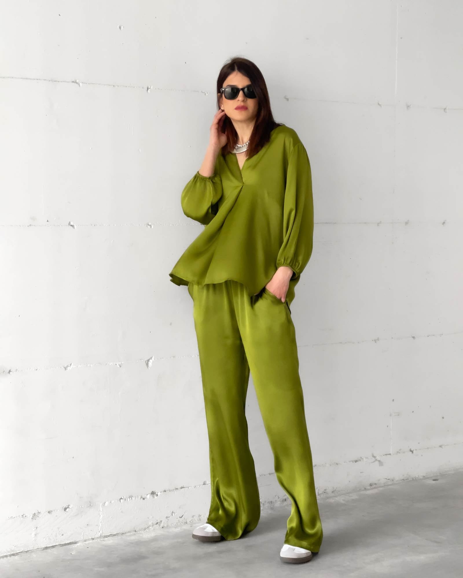 BLUSA KUBO VERDE ACIDO